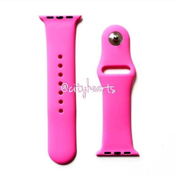 NEW Hot Barbie Pink Apple Watch Sport Band - Picture 2 of 5